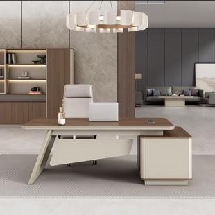 班老板办公桌组合简现代总裁桌经理主G6B管约桌办公家具单人大台