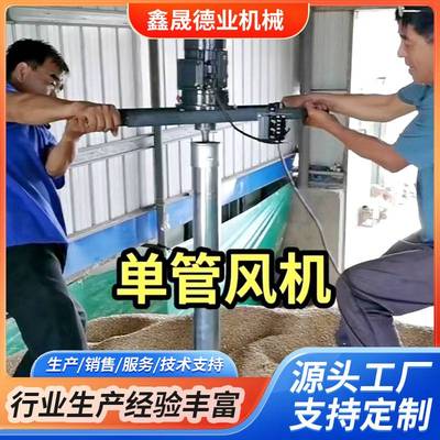 粮食单管风机 小麦玉米局部除湿散热降温风机 吸式通风机
