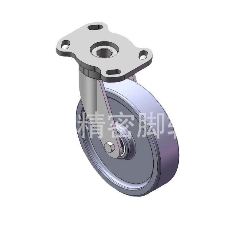C龙脚轮超重型脚轮精密轮子5514寸58寸防缠绕寸尼PU手推车轱M辘