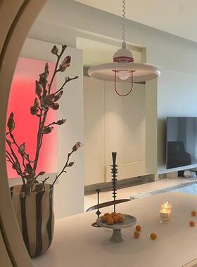 大白色面墙装饰画厅客轻奢感餐厅多巴胺粉系挂XX805880画艺术奶油