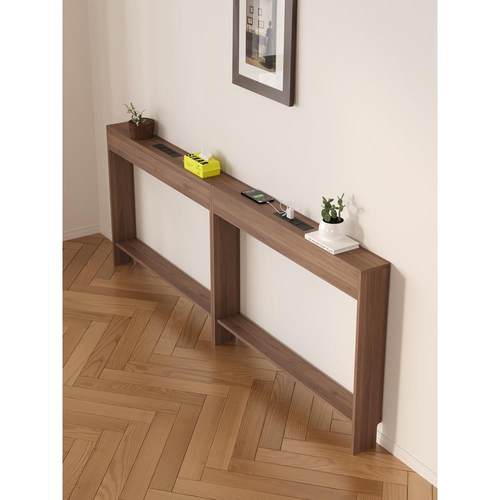 ?BM-05电动沙发后置墙物架靠背后夹缝窄后实木背极超窄墙边长条桌