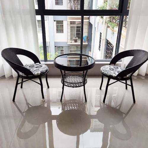 阳台见详情小桌椅藤椅三茶件套外休闲茶桌椅户组合庭露院台仿藤编