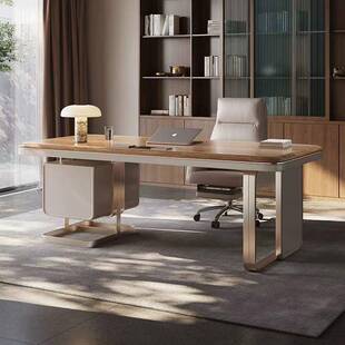 轻奢岩板家书桌现室代简940约用卧写字台电脑桌设计办师感公新品