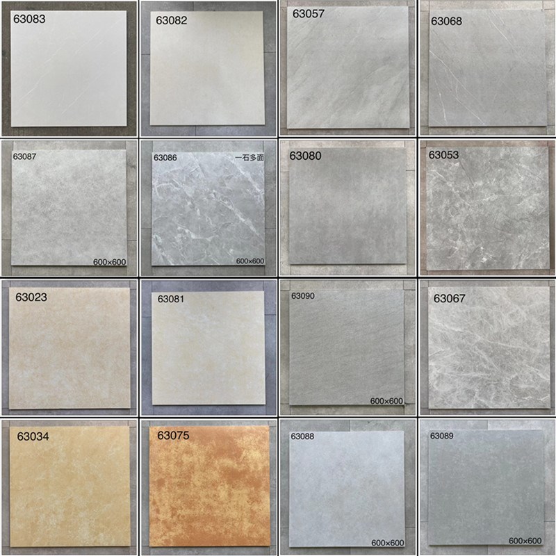 仿古砖客厅卧室庭院瓷砖600X600地砖防滑哑光R室内复古中式地板砖