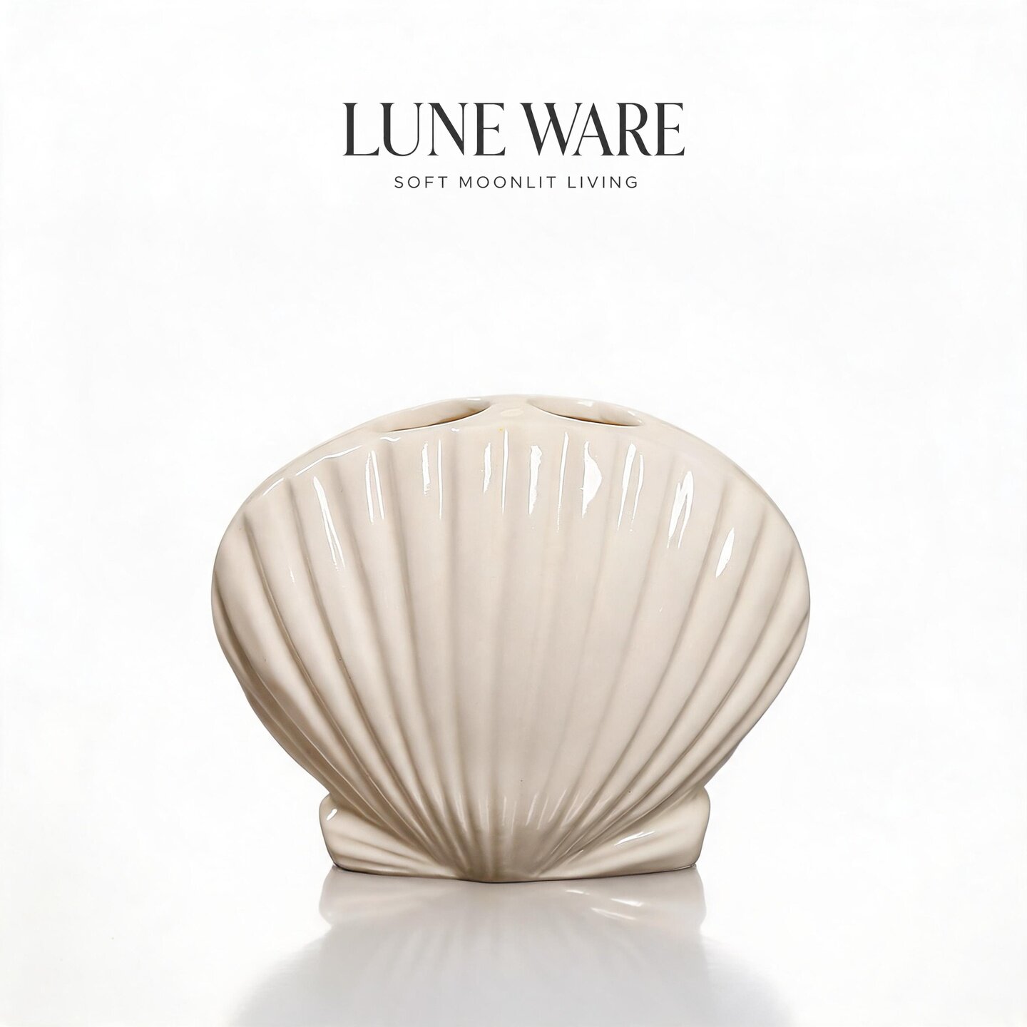 LUNEWARE▪陶瓷牙刷架贝壳造型