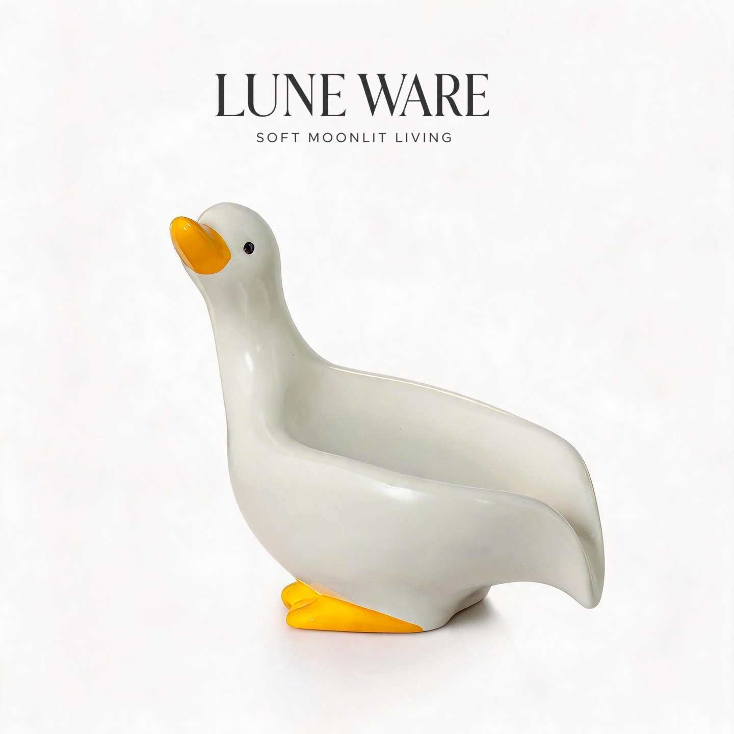 LUNE WARE▪陶瓷皂盒可爱小鸭子肥皂盒卫生间实用装饰摆件创意新