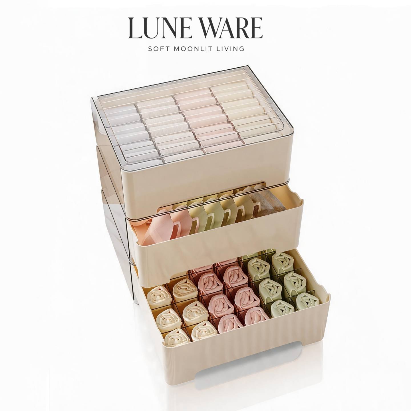 LUNEWARE▪内衣收纳盒透明