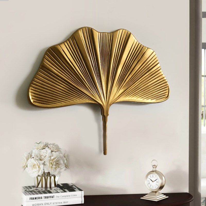 金色装饰镜餐厅客厅定制t挂镜欧式轻奢墙面挂件软装玄关壁饰镜创