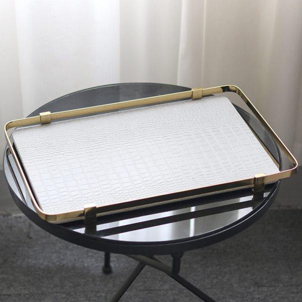 现轻奢意式皮革金属托盘装饰摆件样板房售楼处客厅桌面陈列摆设,饰品/流行首饰/时尚饰品新,摆件,淘宝优惠券,粉丝福利购,淘宝优惠卷