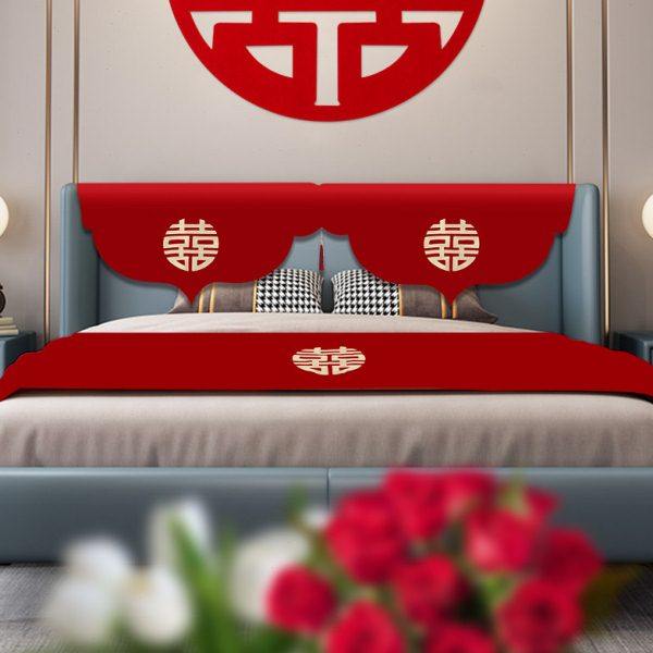 结婚婚房装饰卧室婚床头布置红色防尘盖布客厅沙发垫四季通用盖巾,居家布艺,沙发垫,淘宝优惠券,粉丝福利购,淘宝优惠卷