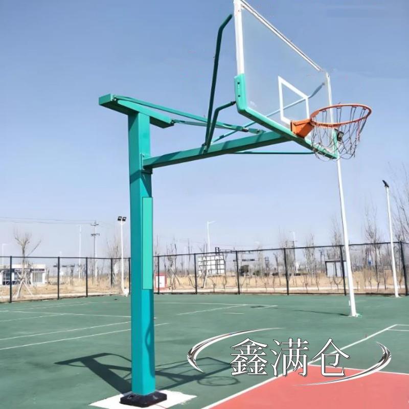 180方管预埋篮球架篮板180*1.05伸臂1800离地305新国标球架