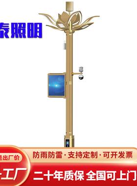 八叉九火中华灯厂家直供5-12米广场公园景观灯LED户外灯四叉五火