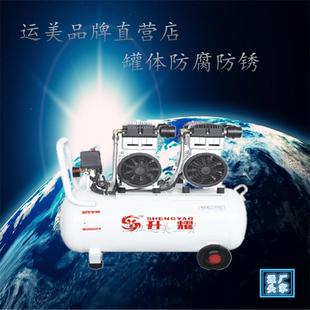 无油静音空压机SY1100W 60L清洗地暖大功率高压木工喷漆泵