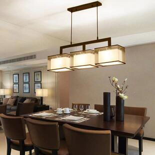 形新款中式吊灯餐厅客厅茶台现代简约饭厅长室吧方880复古