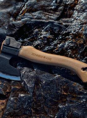 ZENHEO荒野巨人户外BC斧mini版 65锰钢锻打锻造版本 露营手把件