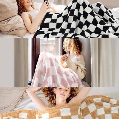 半边绒午睡加厚休保暖沙发毯子办公织室针毯闲毯大批量1539毛来图