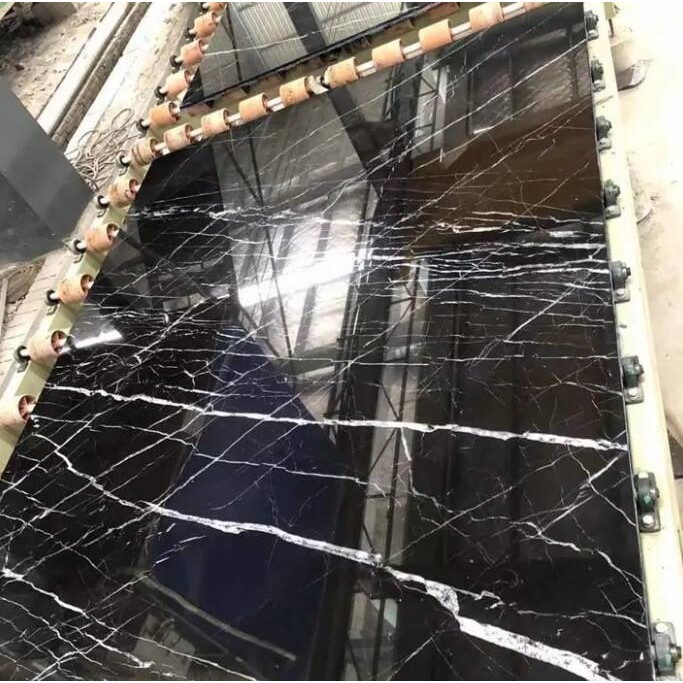 天然大理石黑色过门石门槛石飘窗人造石窗台石台面黑白根楼梯踏步