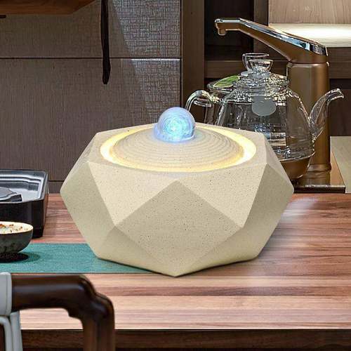 现轻流水球IGK客奢厅电视柜桌面简约喷泉办公室代简风循环水风极