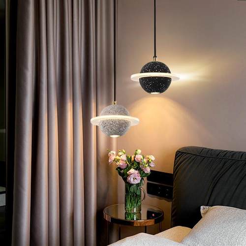 创意个性恒星球小吊头D2052网红餐约厅吧台头楼梯橱窗简水床泥水