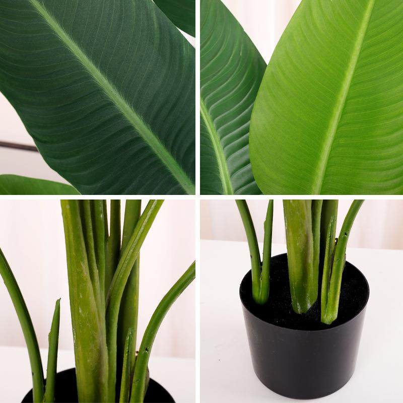 亚马逊热卖仿真旅人蕉植绿仿真花栽假绿新盆款旅植LD-XKLRJ人蕉客