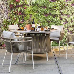 户外桌椅室外休24423闲露藤编水庭防沙发茶几组合花园院台简约现