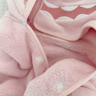 儿童通亲萌趣卡可洋气子BB吸水纳米防滑纱亲子带爱帽浴袍浴巾