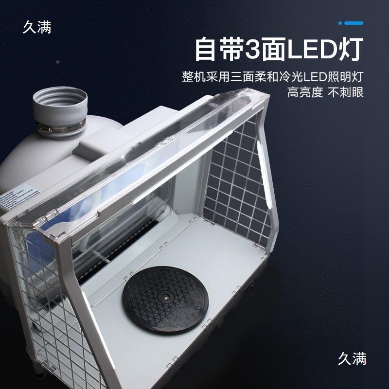 铸造模型气高达上漆616色喷漆排工作抽台风机水帘排风喷箱