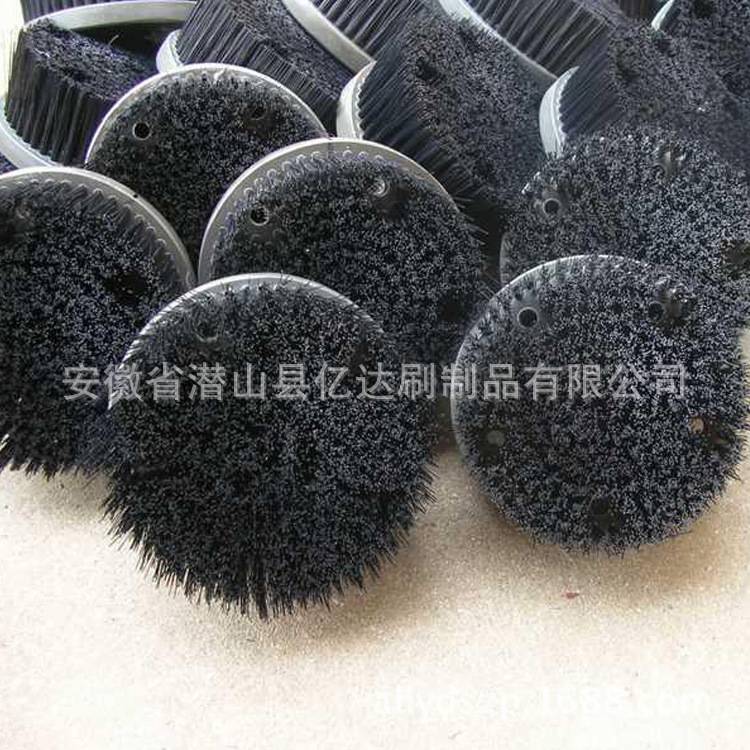 工业PVC板磨料丝圆盘刷 打磨抛光圆盘刷毛刷 猪鬃大盘刷