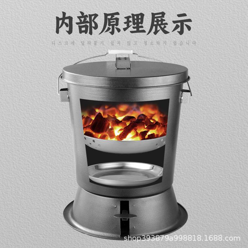 烤肉店灭炭桶熄灭炉炭盒工具烧烤箱灭炭箱木炭设备灭碳炉脚踏