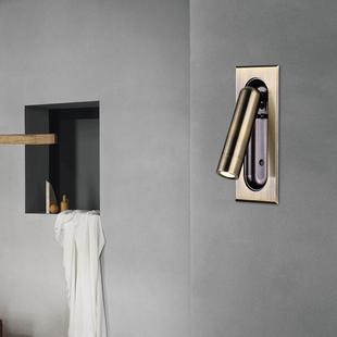 新现代简L约带隐藏开关酒店宾阅馆工程灯壁嵌入式 805ED床头读