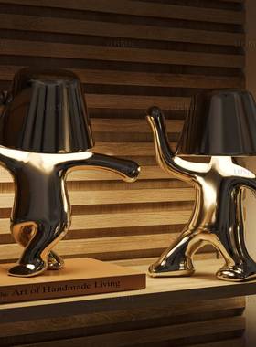 M迈克舞姿台灯BEB跨境家装饰小夜头灯床书柜个居性摆件装饰J台灯