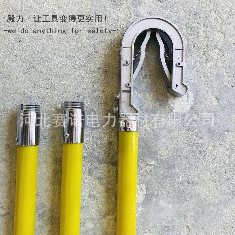 铁路用27.5kv大钩接地线25mm2-10米 高压接触线用短路接地线殿力