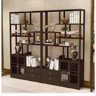 办公室博古架客厅置物架卧室多功能书架子客厅隔断古董架理发店柜