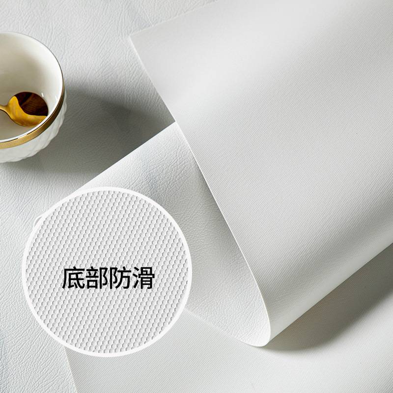 仿大理石纹PU皮革桌布防水防油免洗家用弧形台餐桌垫茶几桌布垫布