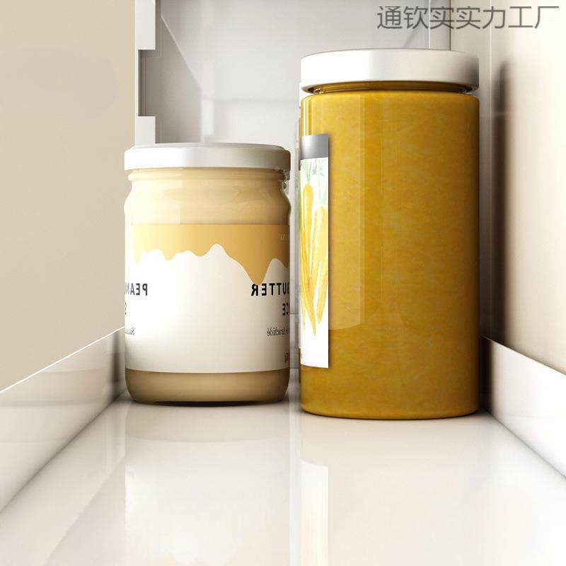 通钦实实厨置物打架可调节调房味料架多功能壁挂式免收孔墙上多层