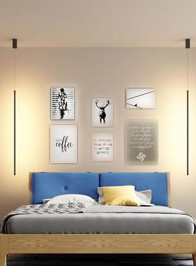 L极简主义线条吊灯客厅餐房卧室床头创意个性艺术装饰厅EDDD780灯