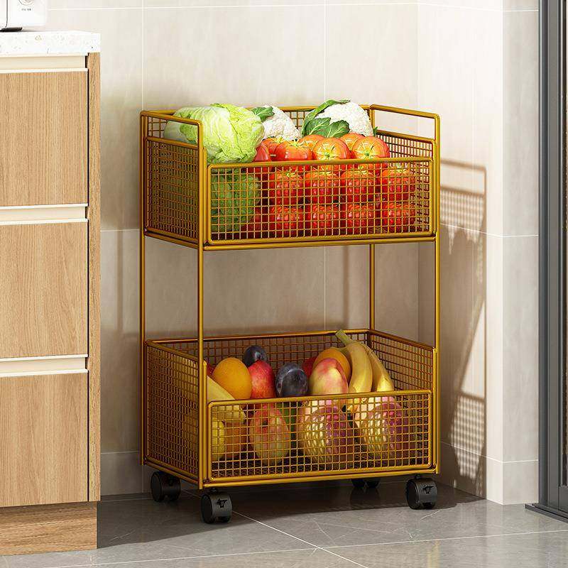 厨房篮置物架落地多层台GHE面调料水果筐菜蔬子菜多功能姜蒜收纳,厨房/烹饪用具,抹布架/厨房清洁收纳架,淘宝优惠券,粉丝福利购,淘宝优惠卷