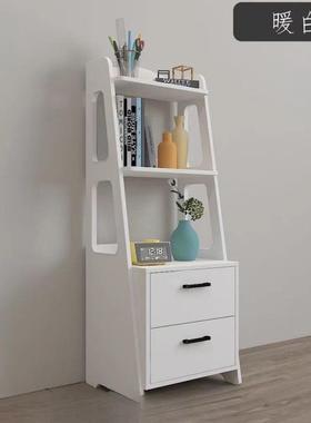 家物用床边小型储UFW头置物架卧床室超窄柜子现代简柜约高颜值实