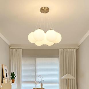 卧吊灯月室球具现代简约房间主卧灯847创泡泡灯餐厅儿童房灯灯L意