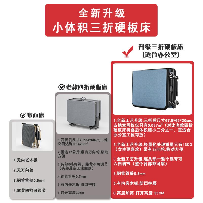 源头202//1办公室携午休睡折叠床单人易午躺椅家用床简便成人硬板
