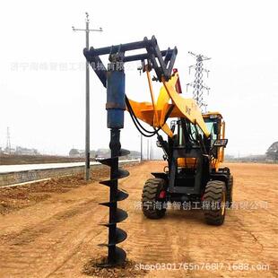 家直供挖掘机改装螺旋钻孔机孔光打打地厂基89桩打树坑伏机出口