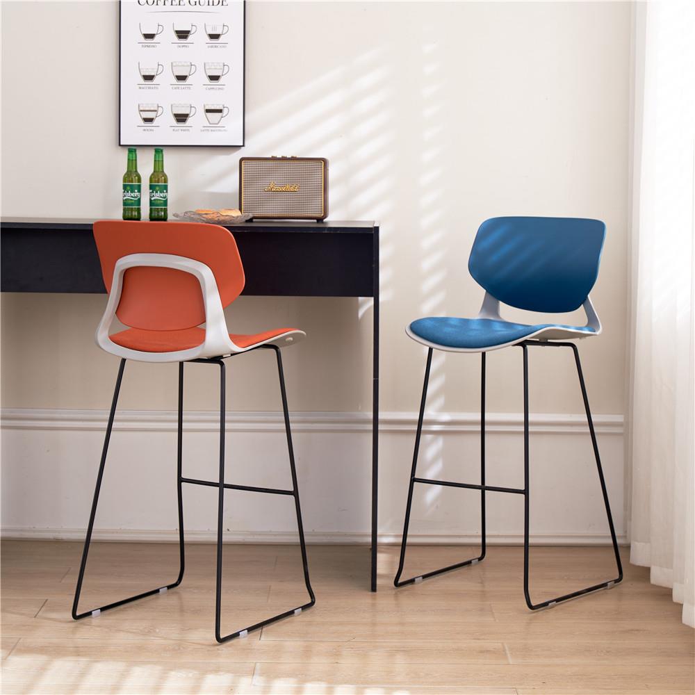 现代吧椅台前台接待高吧椅简时SD-633-2尚洽谈酒椅约家用餐厅吧椅