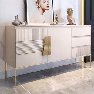 951柜物储柜装 意极简式 烤漆餐边柜轻入户玄关柜现代简约客厅斗S