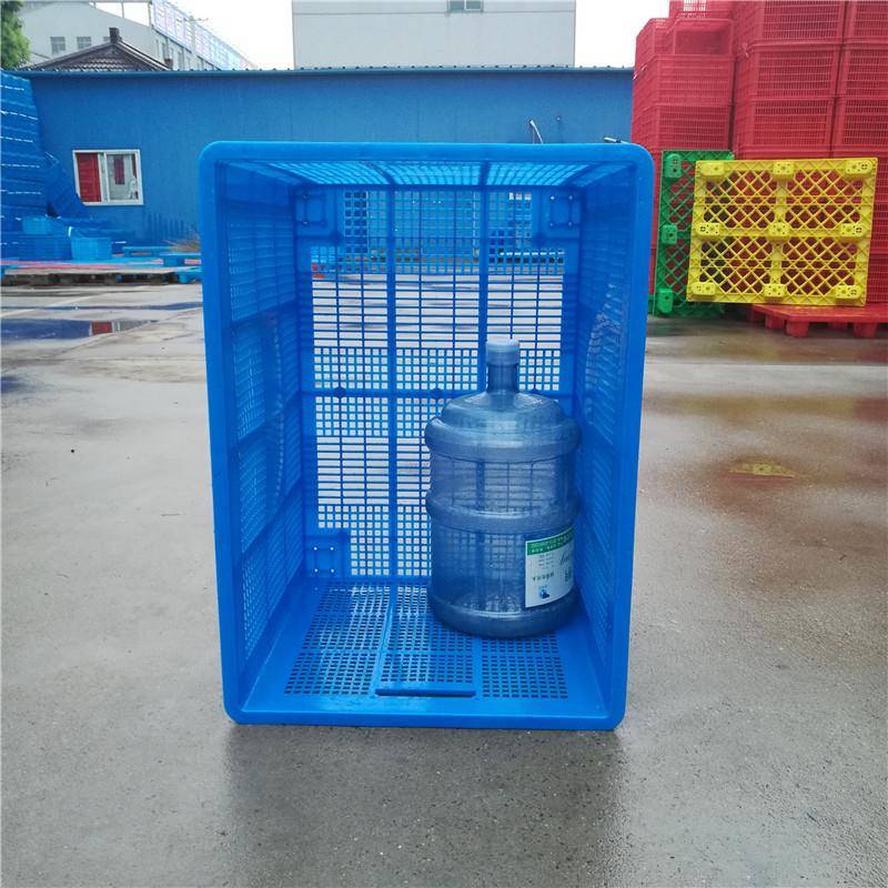 755塑料筐大框号厚服装物流运带输孔透气周转箱NOF可加加装配带轮