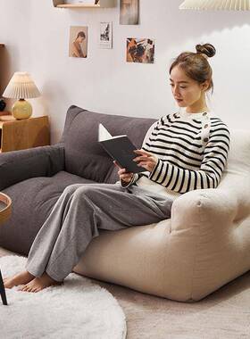 懒沙发可躺可睡榻米单人双出租屋房间阳台榻卧室地人上小沙ZDN发