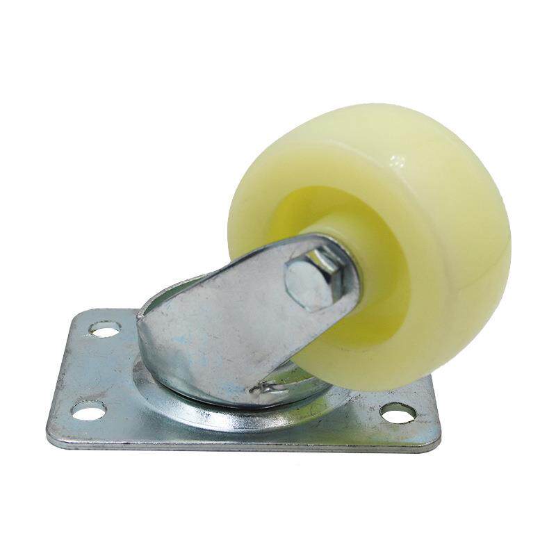 灯架轮活动轱辘中型pu聚酯车轴承货架氨板静音咨询客服耐磨双轮