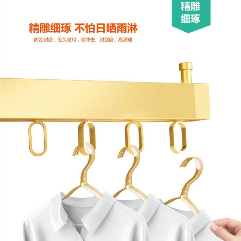 室家叠用浴推拉伸缩凉衣架壁挂式折晾杆衣室内豪华款外阳台晒衣架