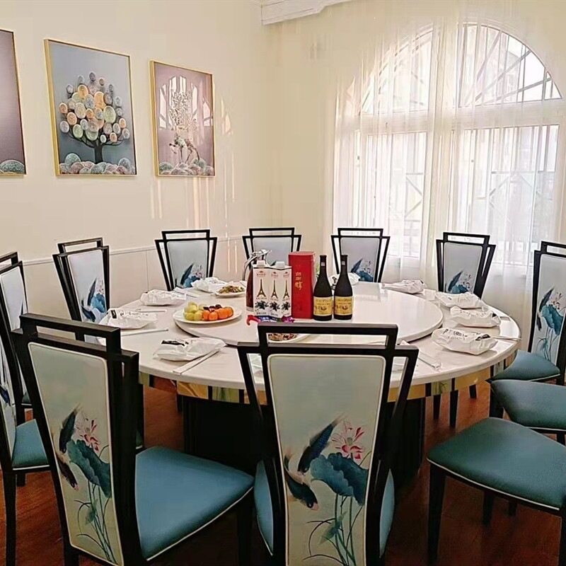 新中式餐椅饭店包厢成人靠背椅古典现代主题餐厅家用酒店餐桌椅子