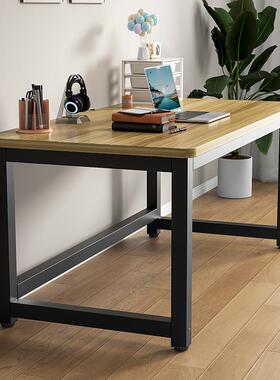 简易办公学IHC生学习桌卧室式公桌桌长方形家用学习书办桌电脑台