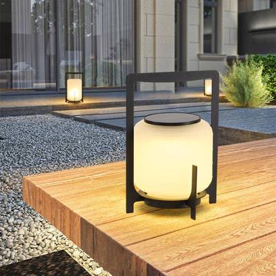 庭院846桌太阳能户外灯充电手提台露营灯围餐灯露台防水氛草坪落